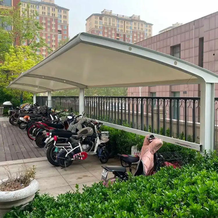 容县膜结构电动车棚